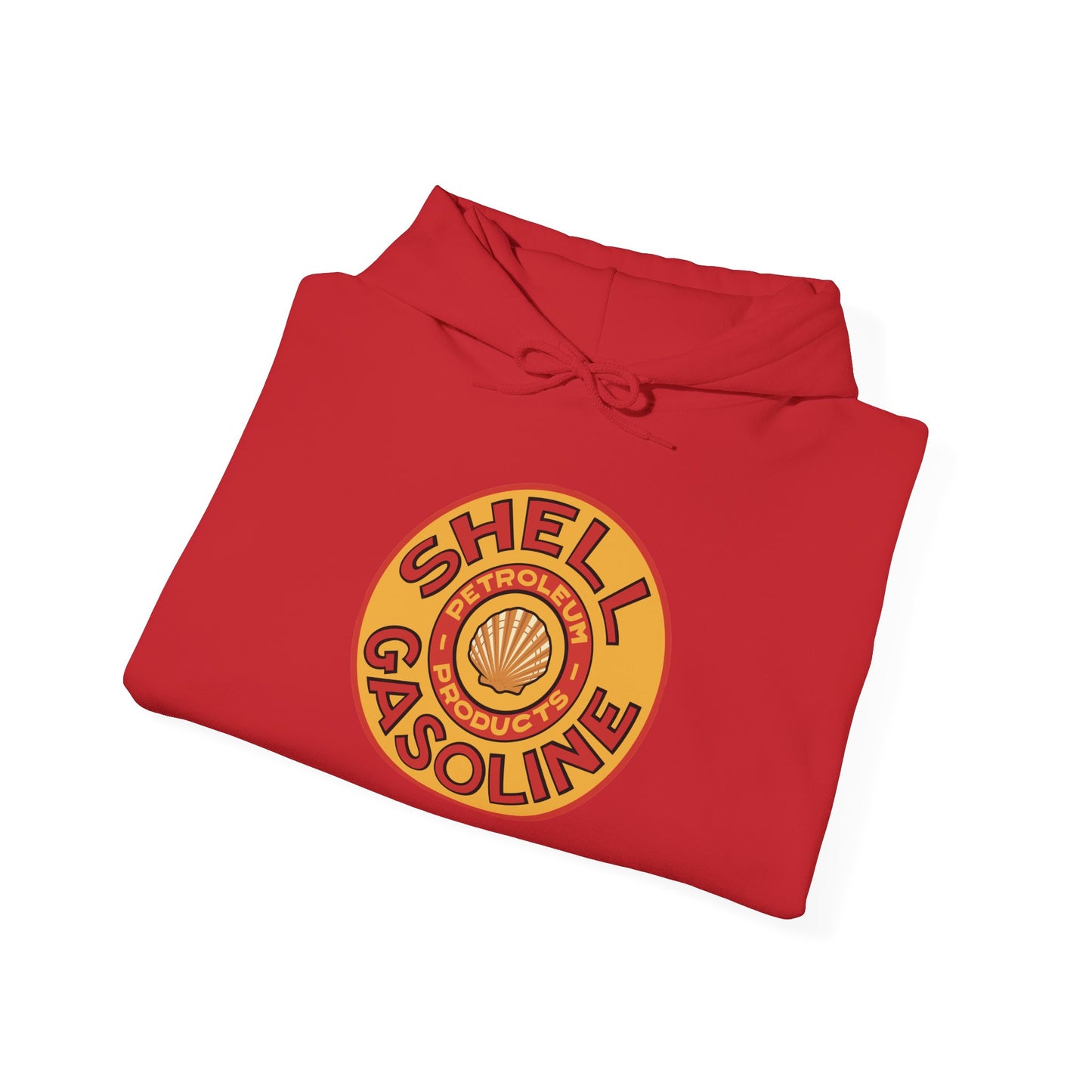 Shell Gasoline Logo Hoodie — Vintage Retro Petrol Badge Pullover