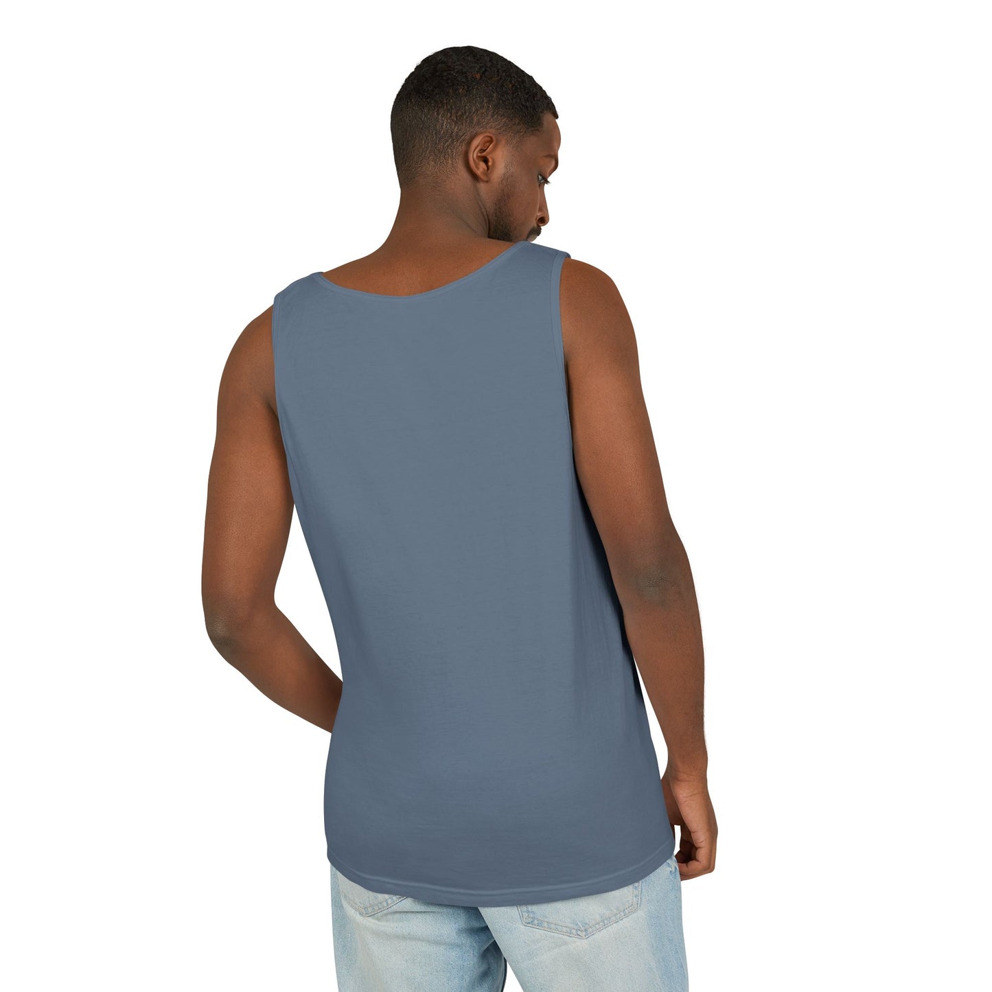 Star Brand Salutes tank top folded — Comfort Colors 9360 vintage fireworks tank — The Faded Label Co.