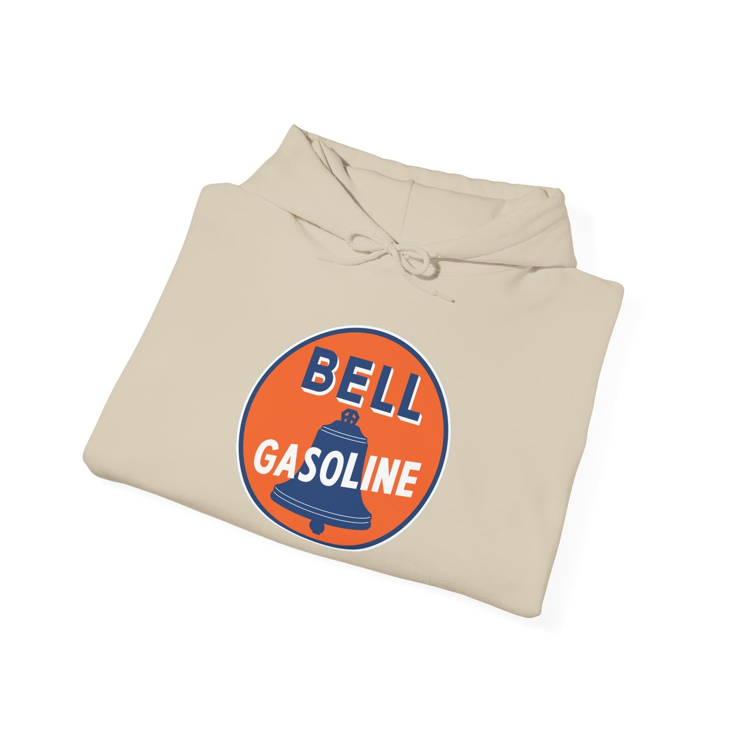 Bell Gasoline Logo Hoodie — Vintage Gas Station Graphic Sweatshirt