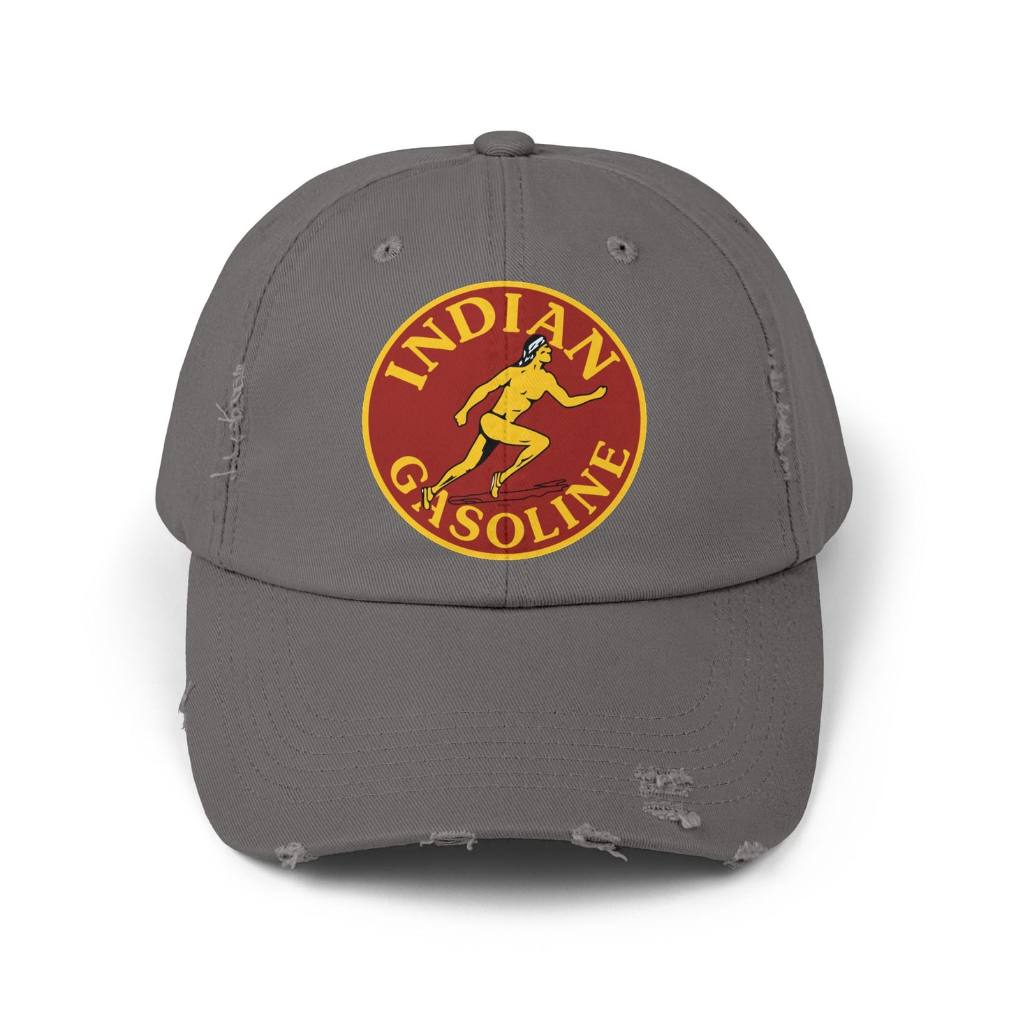 Indian Gasoline Distressed Cap — Vintage Petroliana Hat | The Faded Label Co.