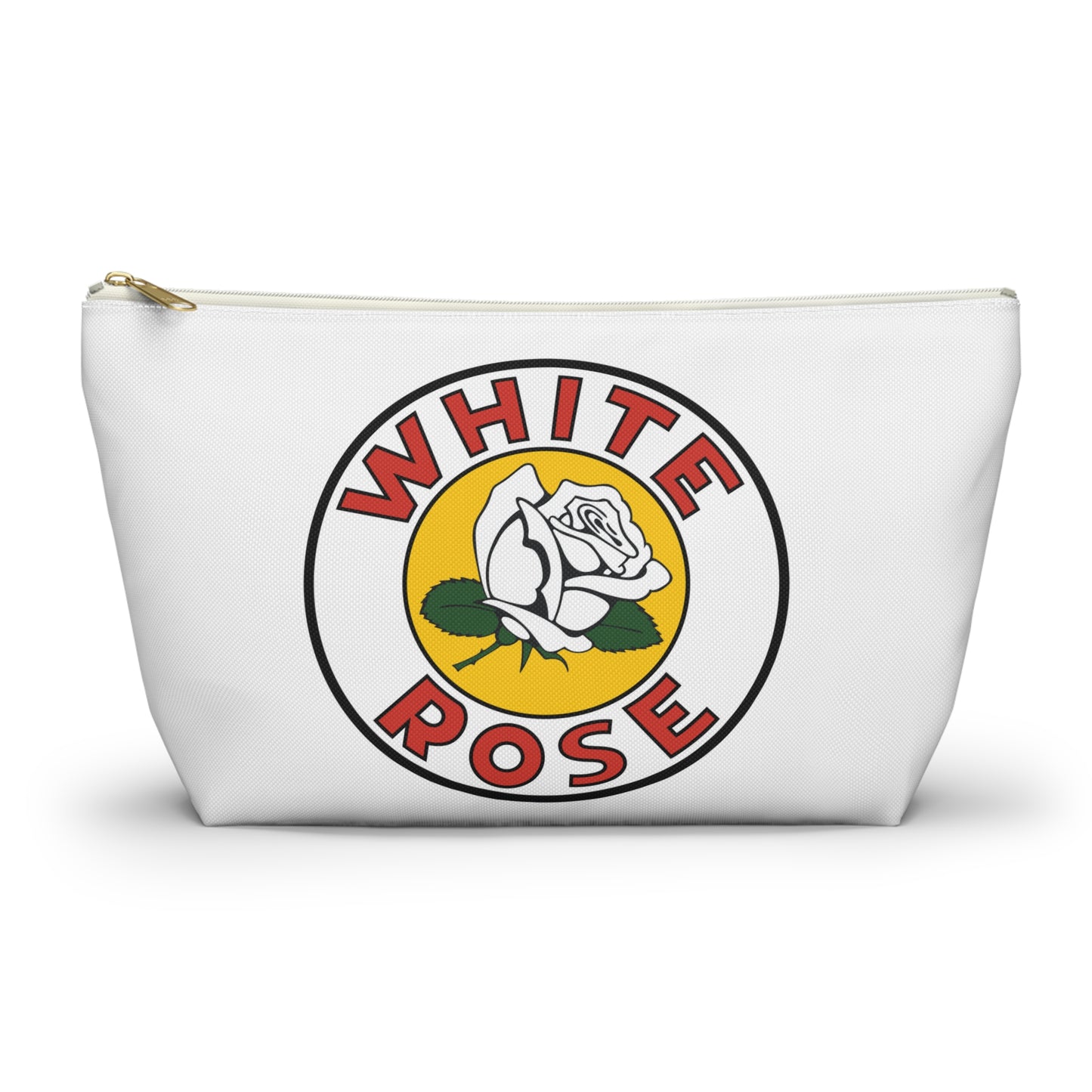 White Rose Gasoline Accessory Pouch — Vintage Canadian Petroliana Gift | The Faded Label Co.