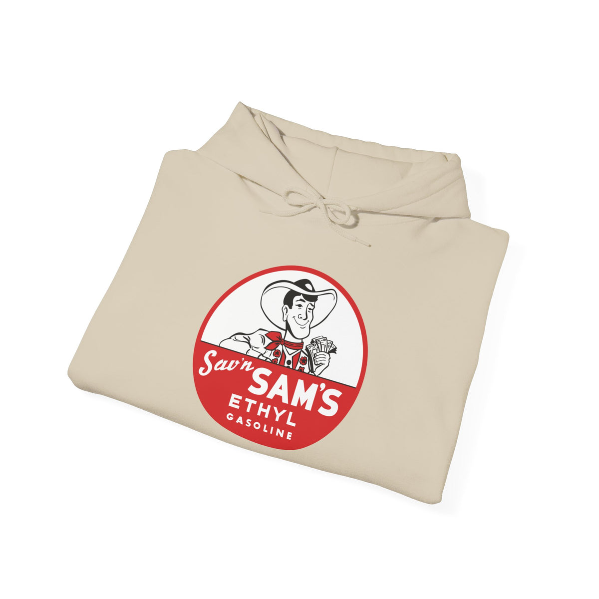 Sav'n Sam's Ethyl Gasoline Hoodie — Vintage Petroliana | The Faded Label Co.