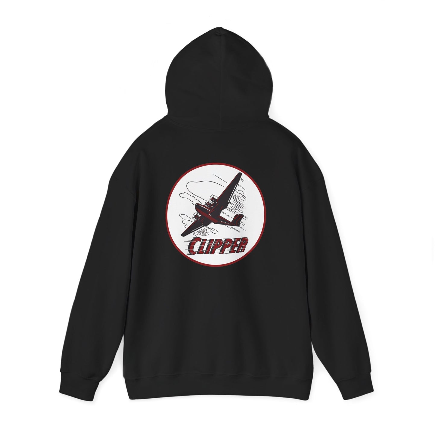 Aviation Clipper Hoodie – Vintage Plane Graphic Pullover