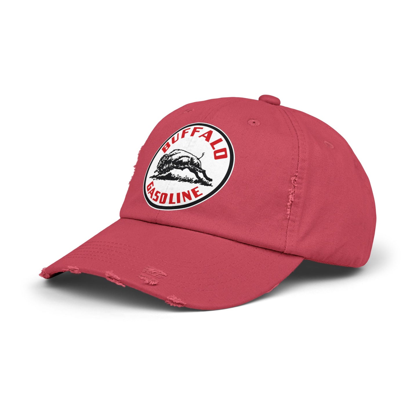 Buffalo Gasoline Distressed Cap — Vintage Petroliana Hat | The Faded Label Co.