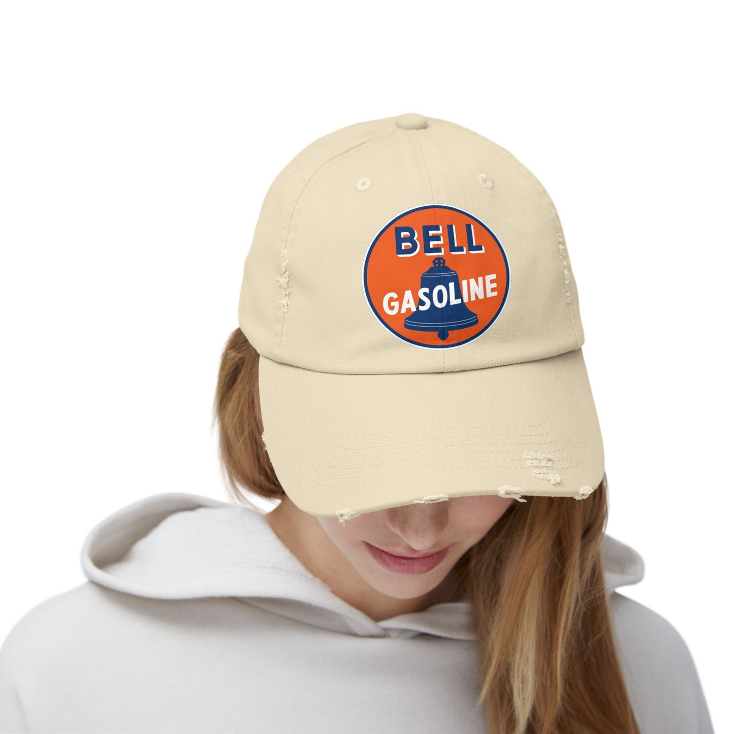 Bell Gasoline Distressed Cap — Vintage Route 66 Petroliana Hat | The Faded Label Co.