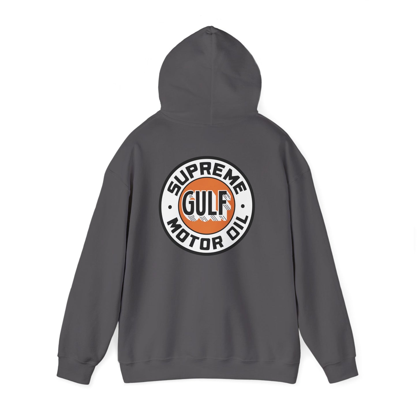 Gulf Motor Oil Logo Hoodie — Vintage Racing Gasoline Sweatshirt