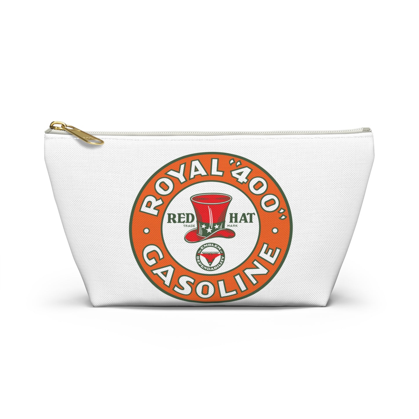 Red Hat Royal 400 Gasoline Accessory Pouch — Vintage Rare Petroliana Gift | The Faded Label Co.