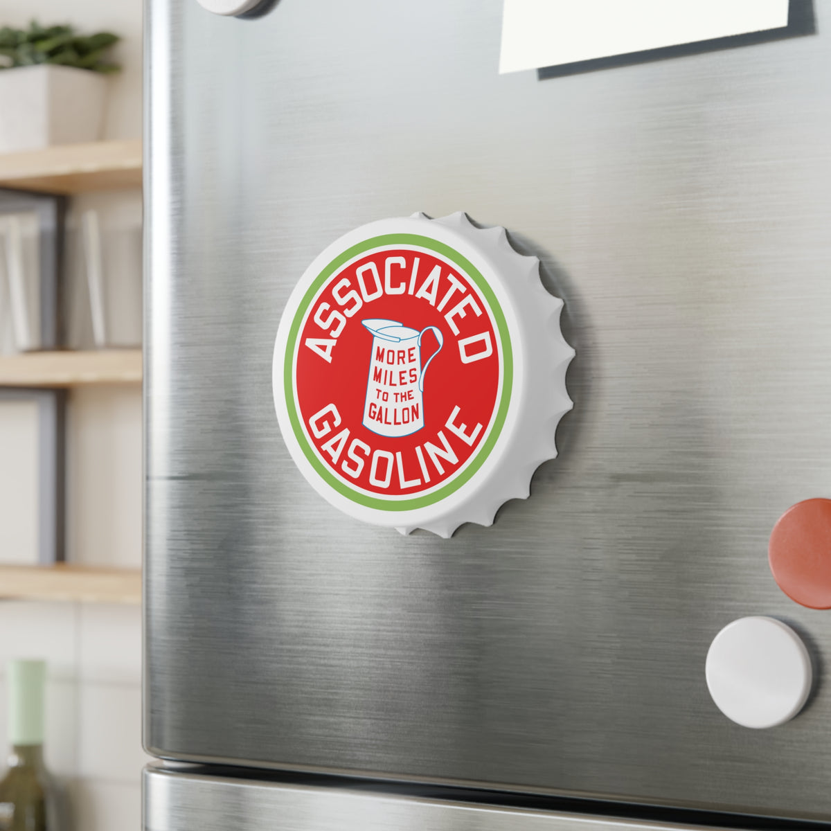 Associated Gasoline Bottle Opener — Vintage Petroliana Gift | The Faded Label Co.