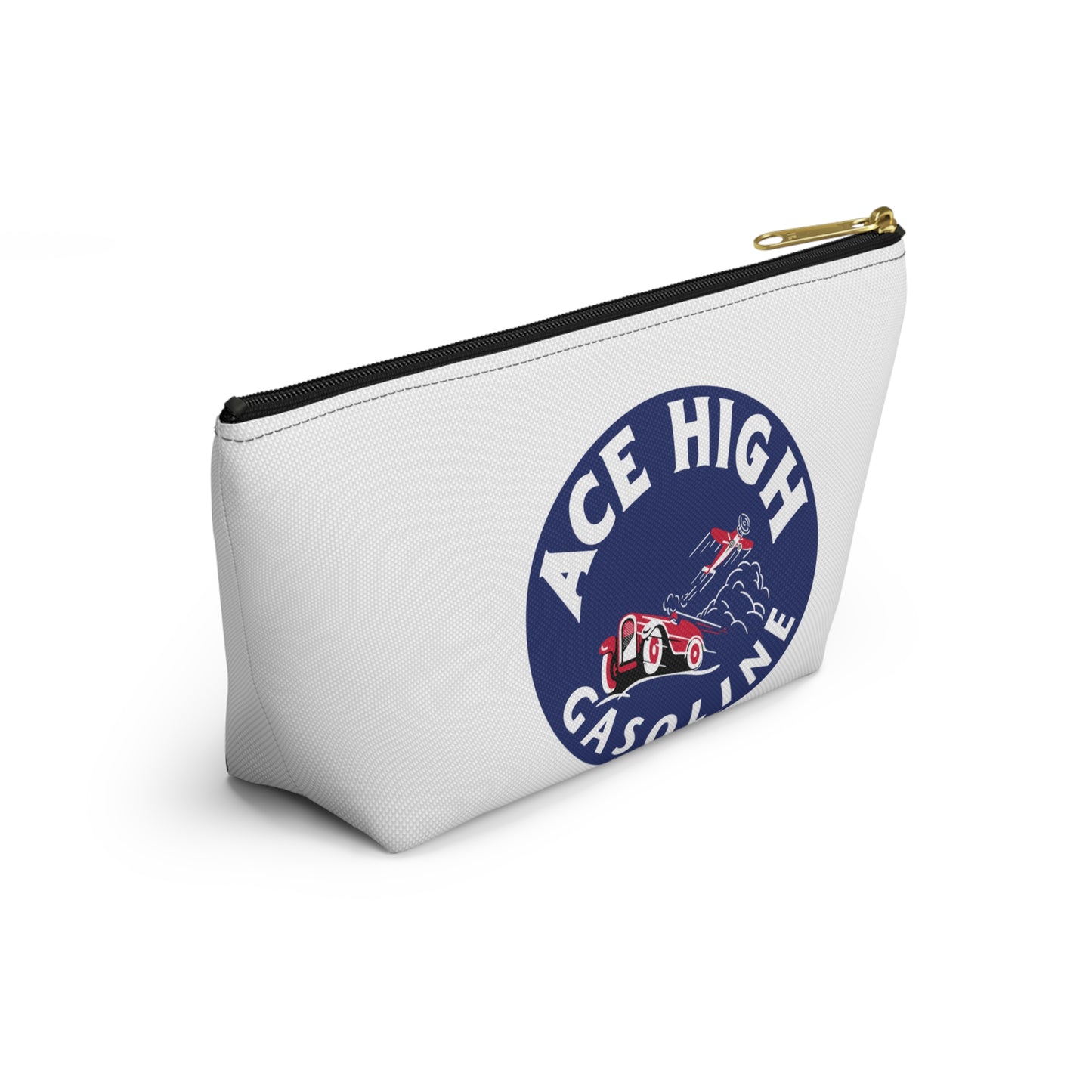 Ace High Gasoline Accessory Pouch — Vintage Petroliana Gift | The Faded Label Co.