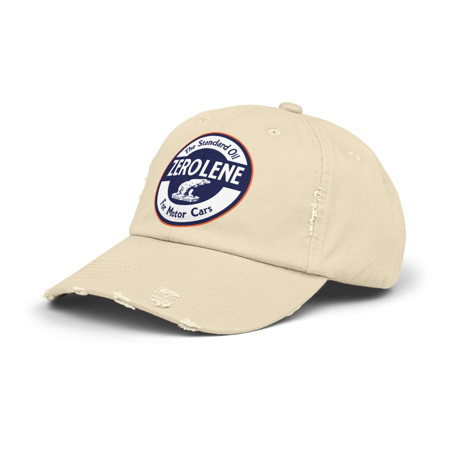 Zerolene Distressed Cap — Retro Motor Oil Logo Hat