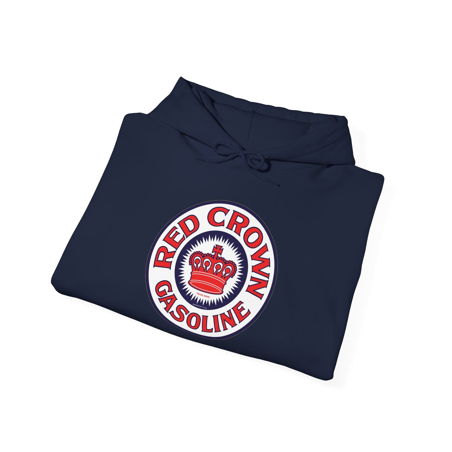 Red Crown Gasoline Logo Hoodie — Vintage Retro Gas Station Pullover
