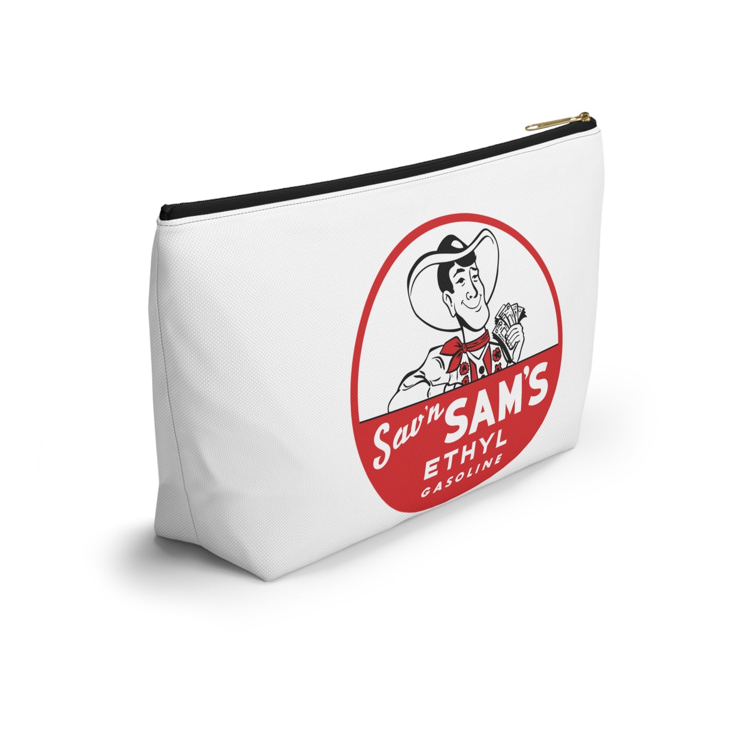 Sam's Ethyl Gasoline Accessory Pouch — Vintage Petroliana Gift | The Faded Label Co.