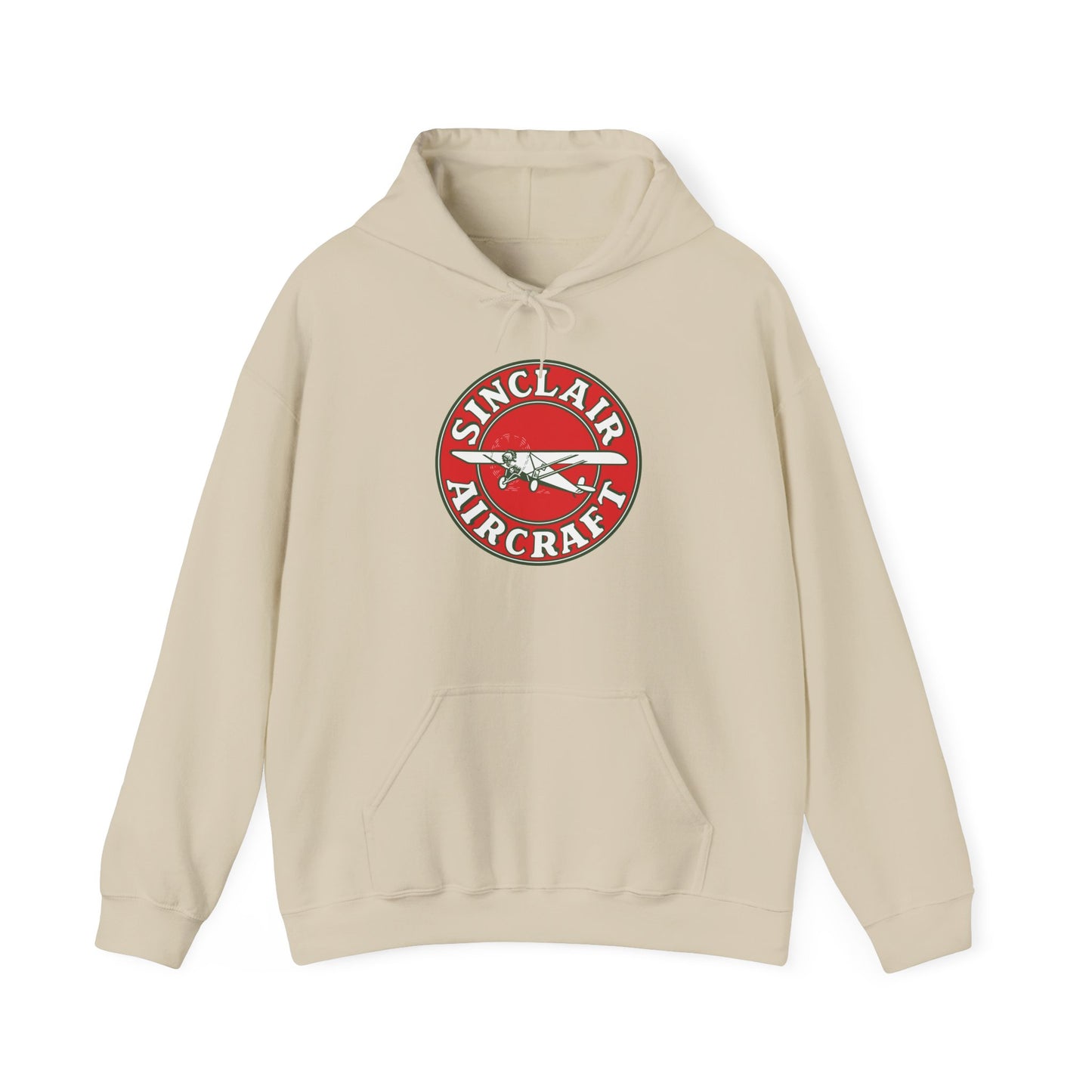Sinclair Aircraft Vintage Logo Hoodie — Retro Aviation Pullover