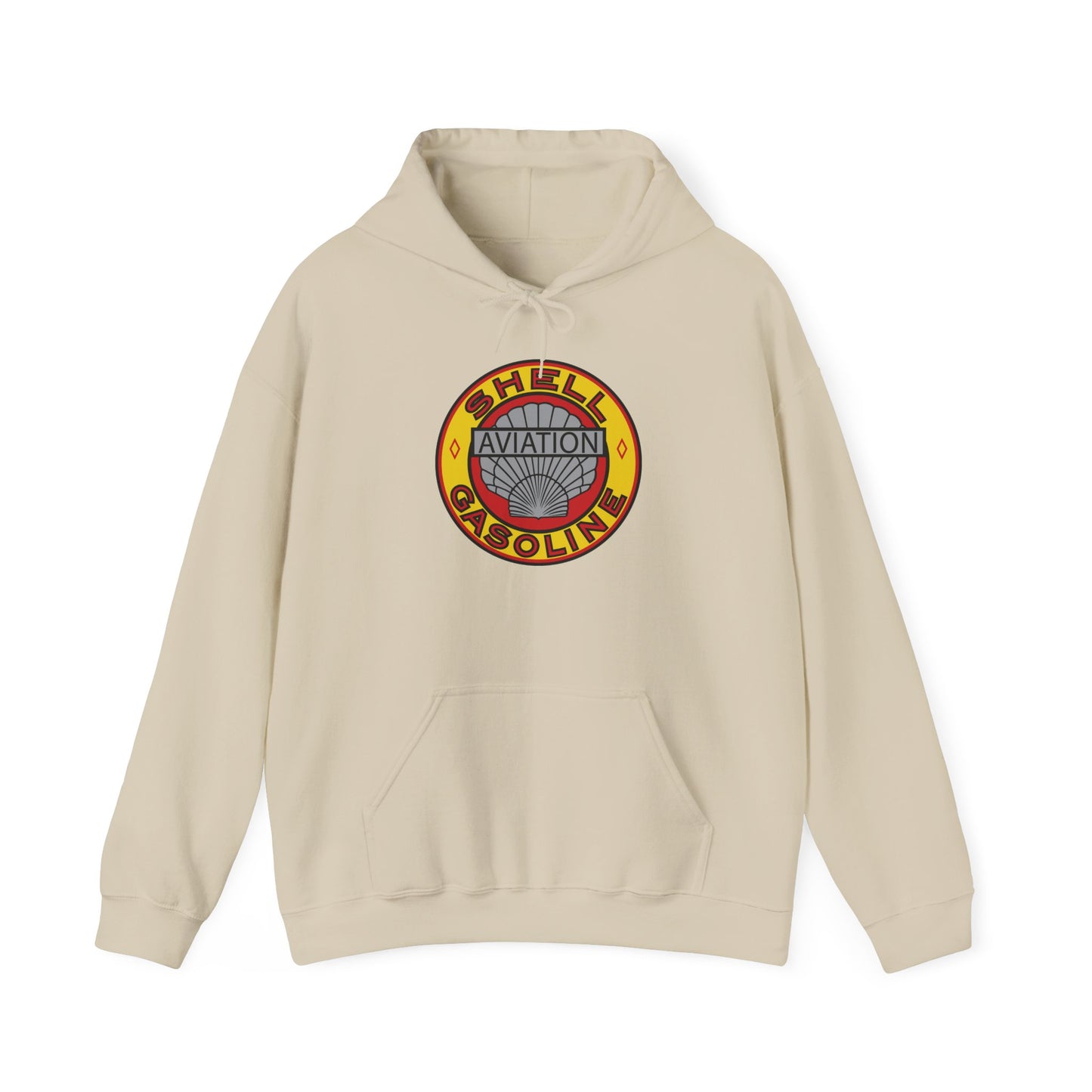 Aviation Shell Gasoline Vintage Logo Hoodie