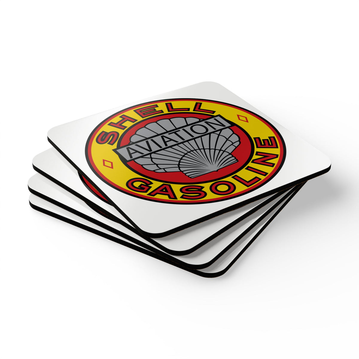 Shell Aviation Coaster Set — Vintage Petroliana Gift | The Faded Label Co.