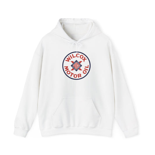 Wilcox Motor Oil Hoodie — Vintage Diamond Petroliana | The Faded Label Co.