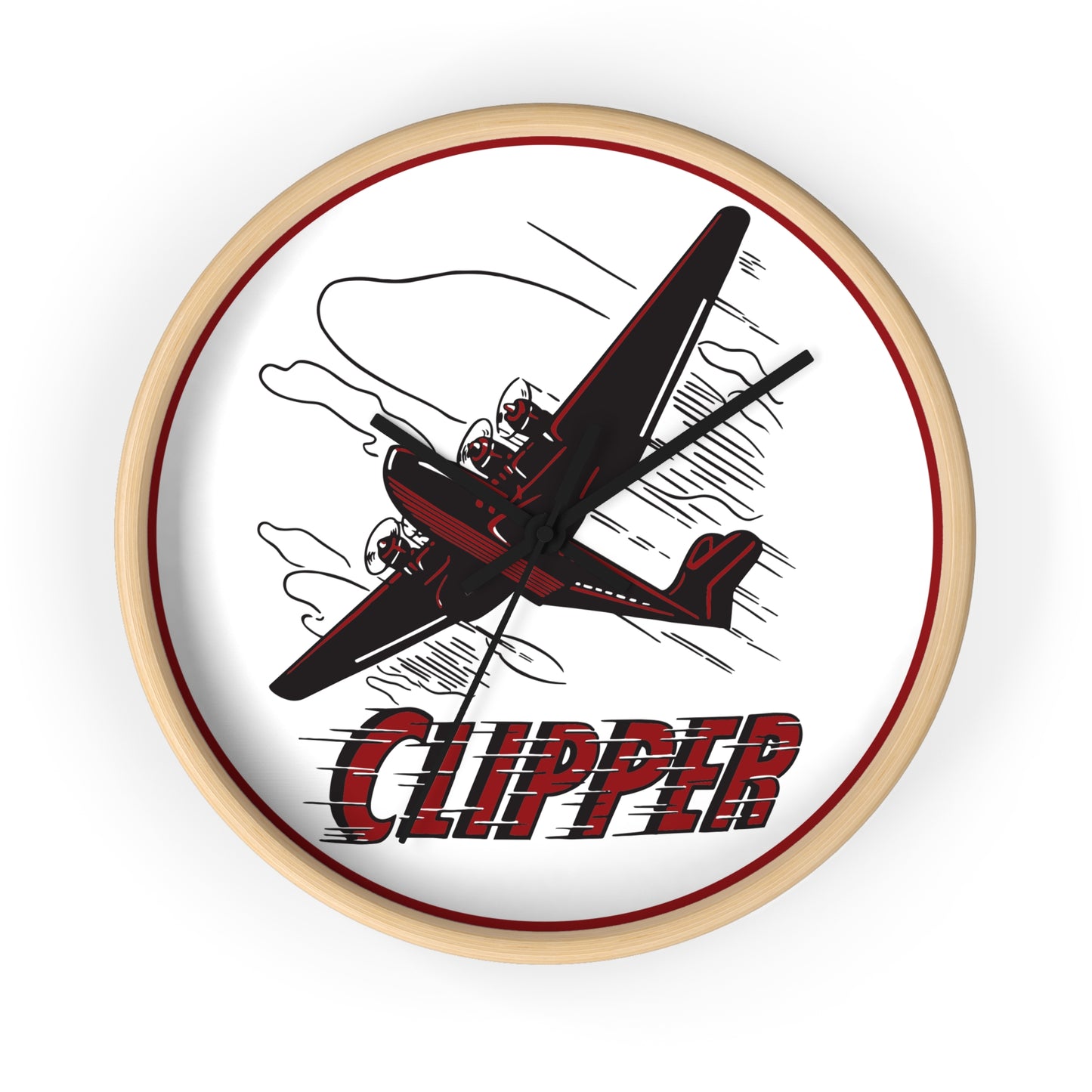 Clipper Petroleum Wall Clock — Vintage Petroliana Gift | The Faded Label Co.