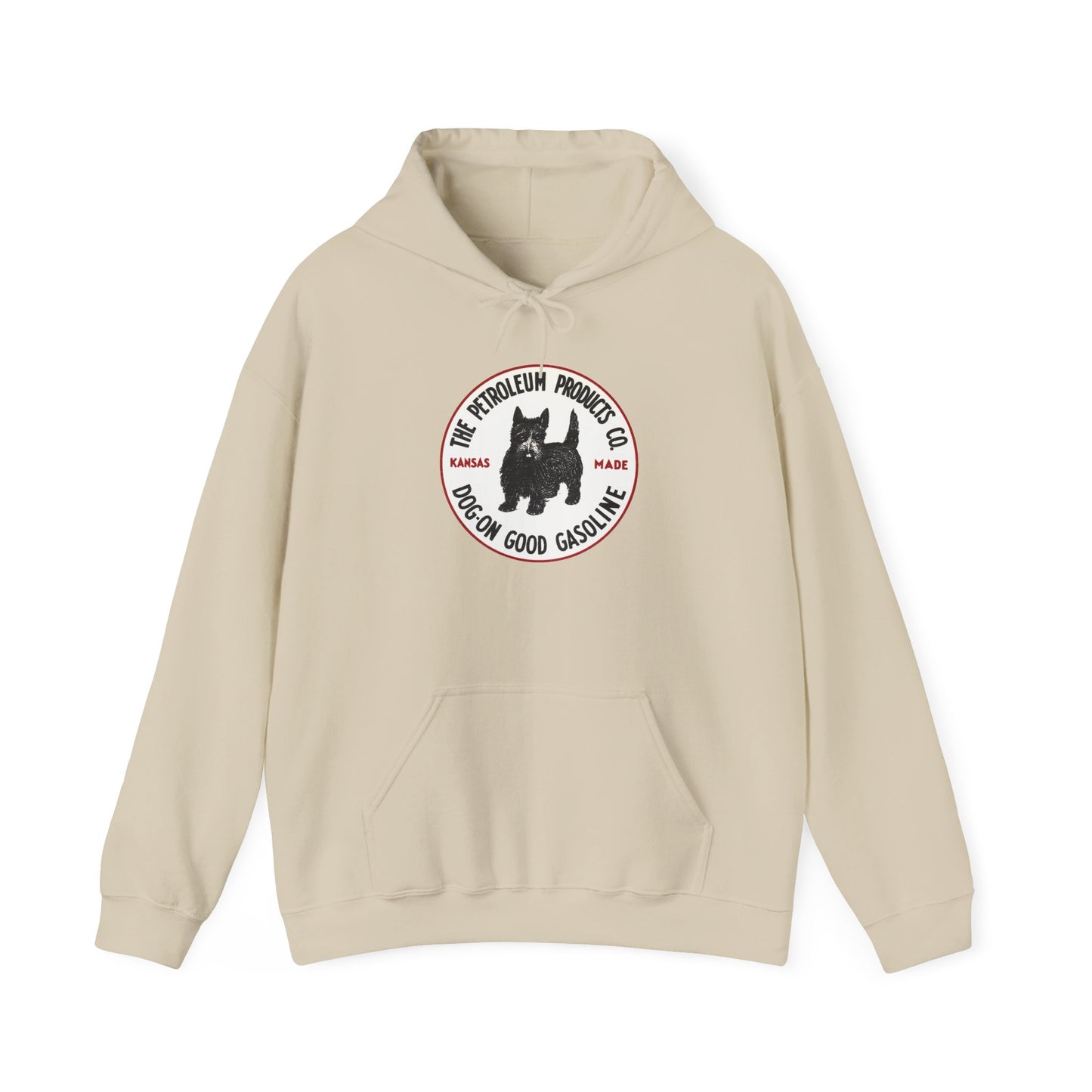 "Dog On Good GasolinScottie Dog Logo Hoodie — e" Vintage-Inspired Sweatshirt