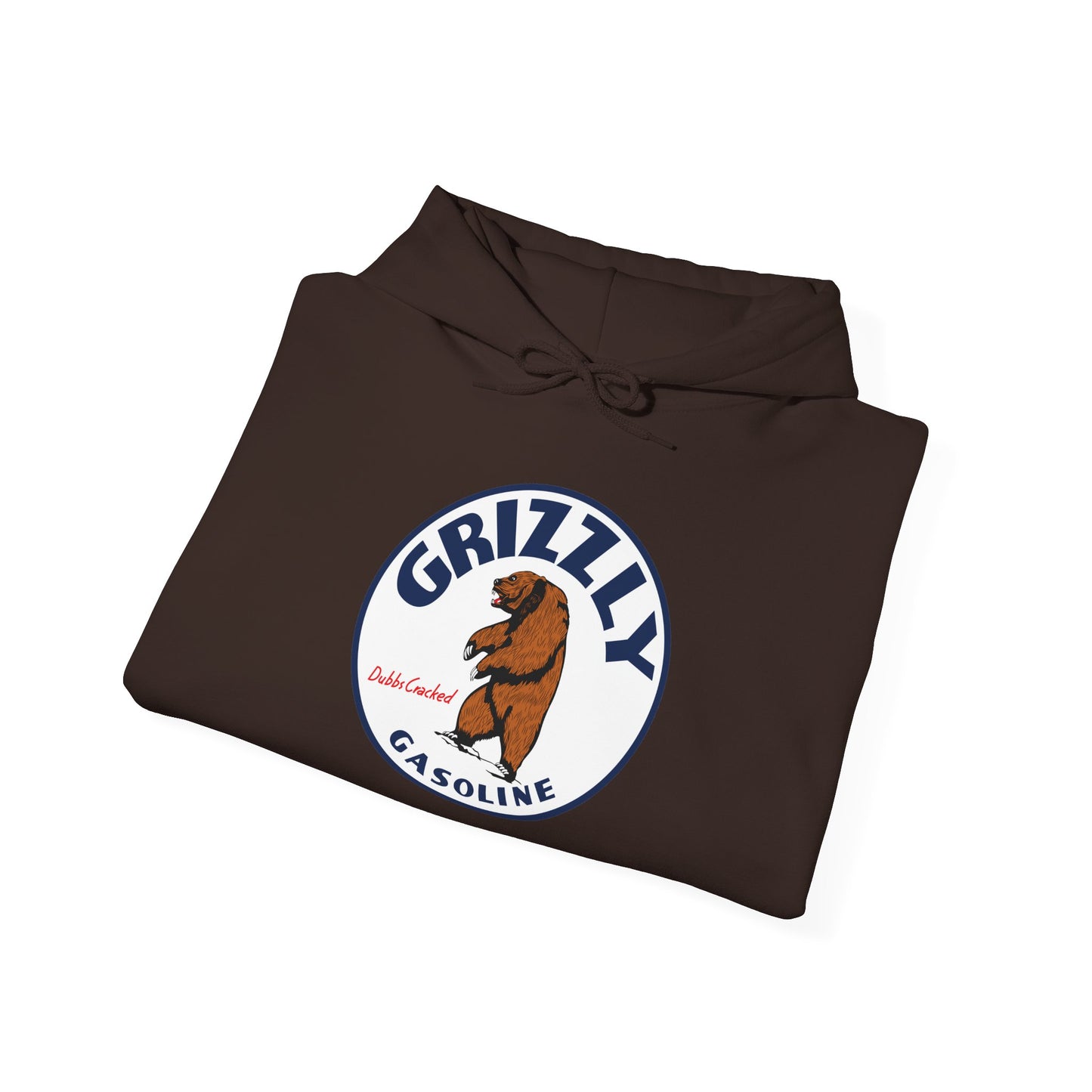 Grizzly Gasoline Logo Hoodie – Retro Bear Graphic Sweatshirt