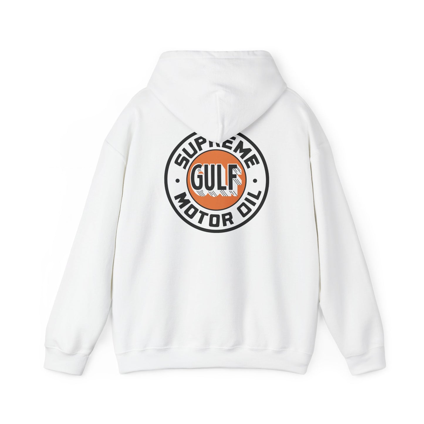 Gulf Motor Oil Logo Hoodie — Vintage Racing Gasoline Sweatshirt