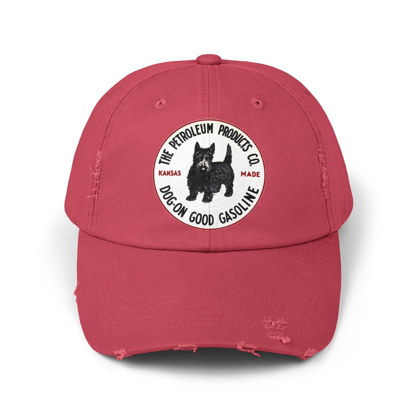 Dog-On Good Gasoline distressed cap lifestyle — vintage gift for dad — The Faded Label Co.