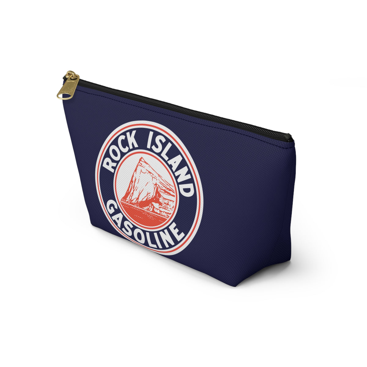 Rock Island Gasoline Accessory Pouch — Vintage Petroliana Gift | The Faded Label Co.