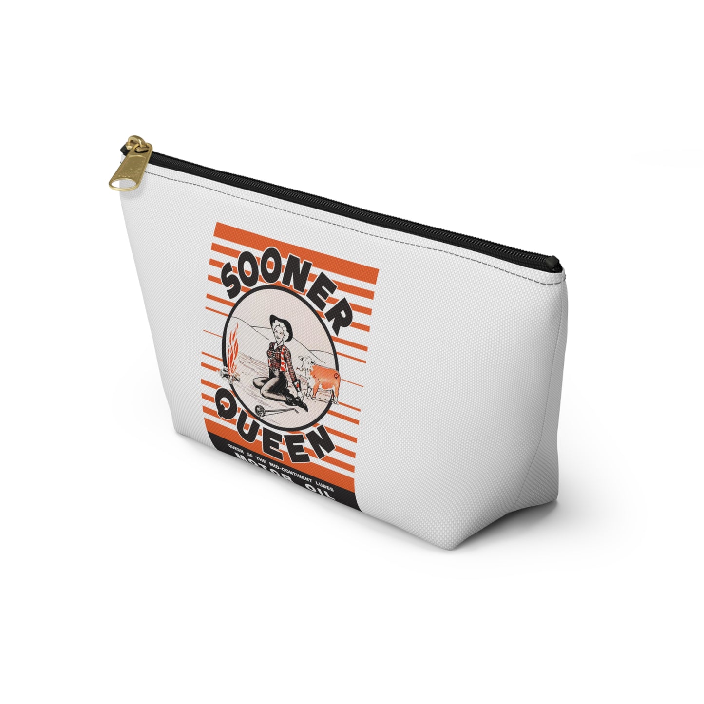 sooner queen Accessory Pouch w T-bottom
