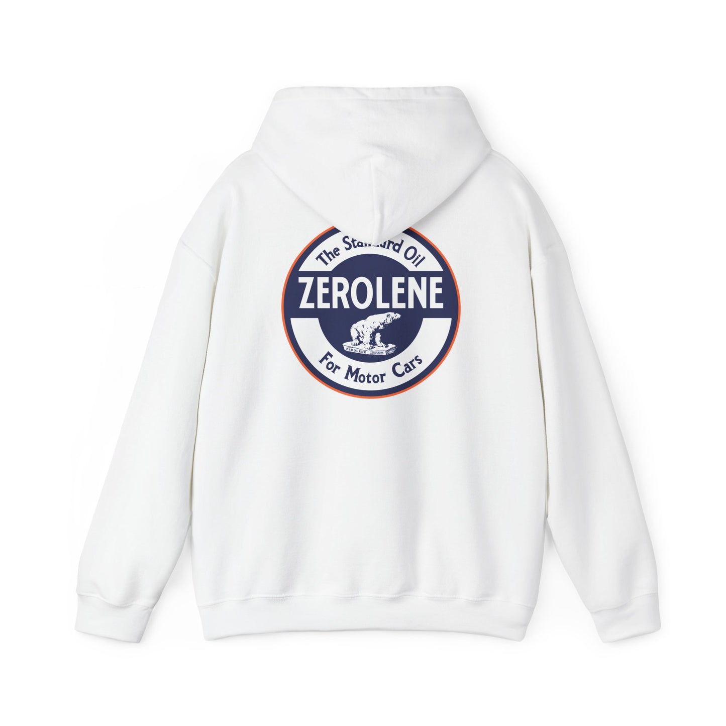 Zerolene Vintage Logo Hoodie — Retro Motor Oil Graphic Sweatshirt