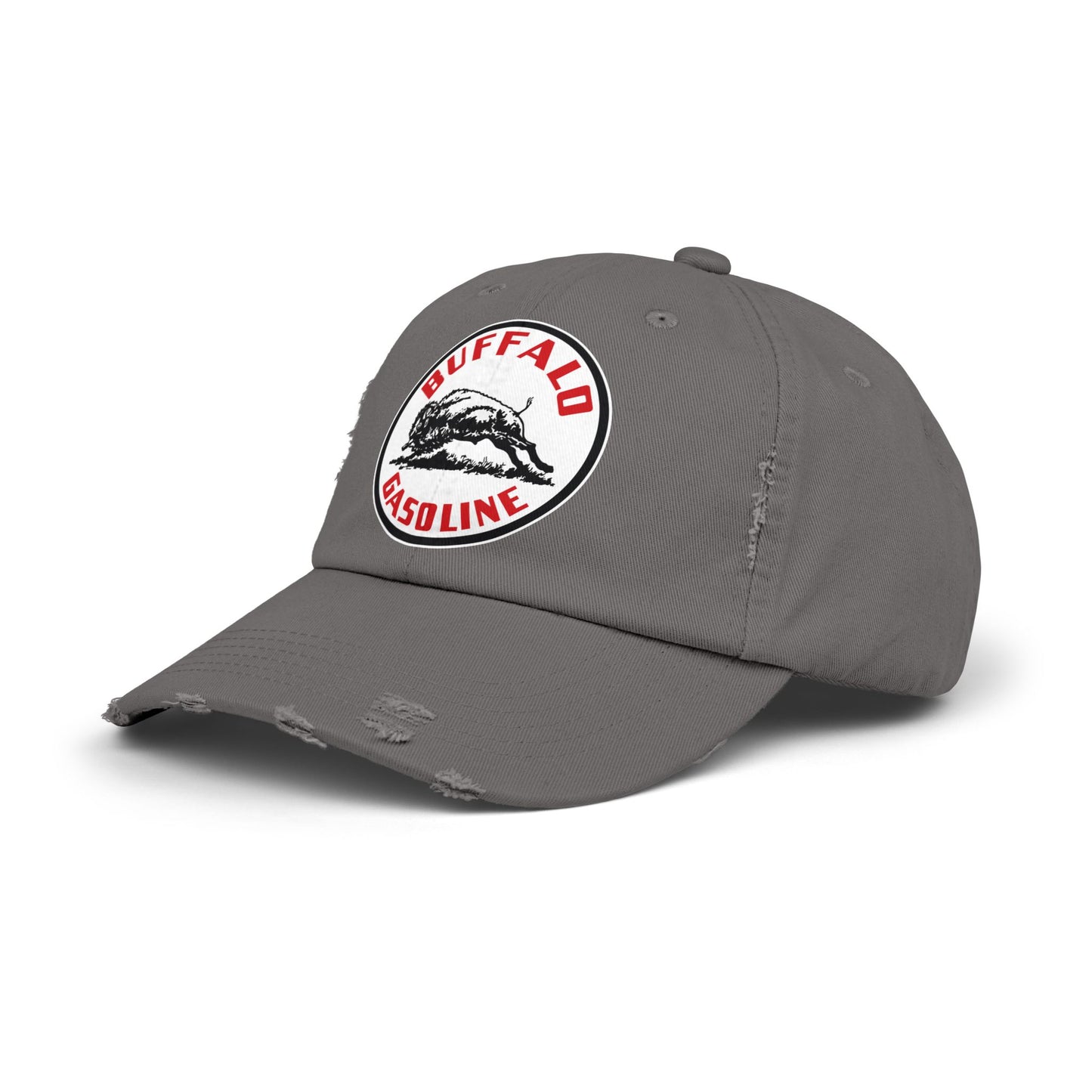 Buffalo Gasoline Distressed Cap — Vintage Petroliana Hat | The Faded Label Co.
