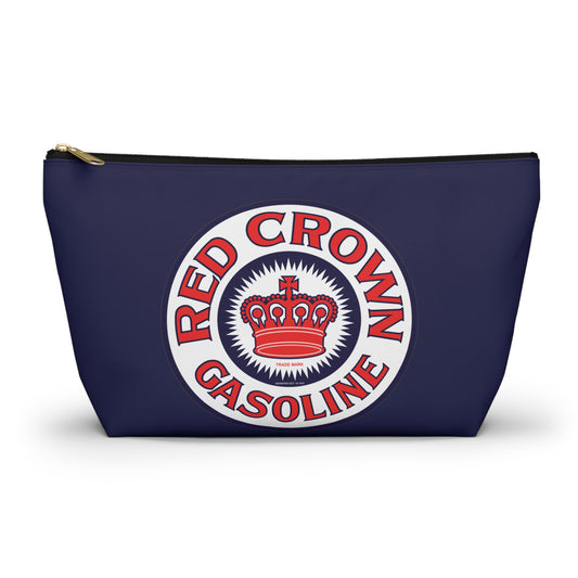 Red Crown Gasoline Accessory Pouch — Vintage Standard Oil Petroliana Gift | The Faded Label Co.