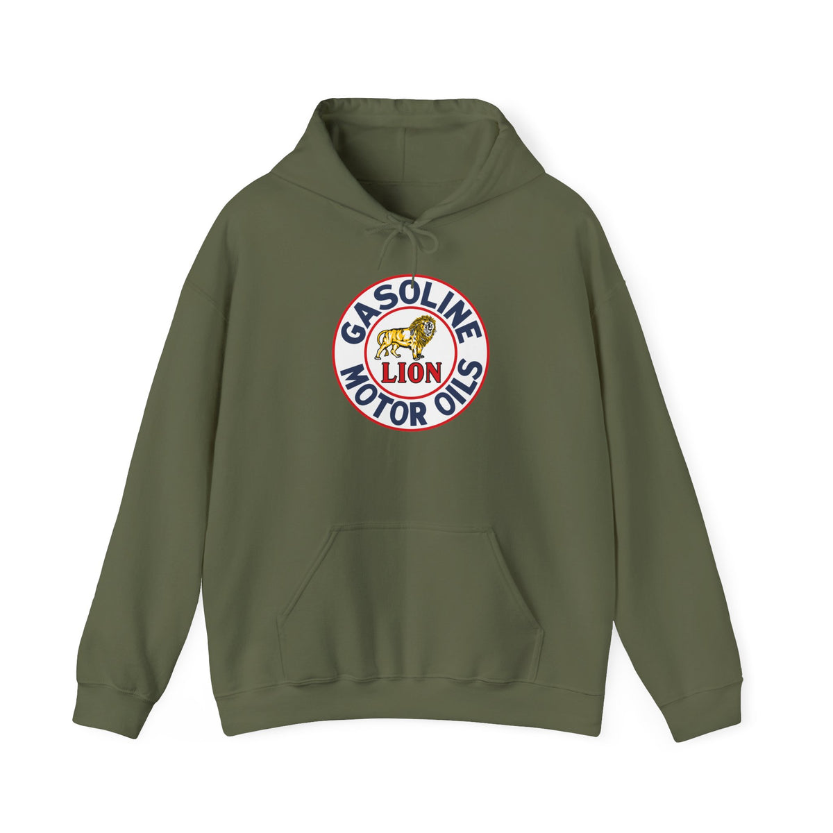 Lion Gasoline Motor Oils Hoodie — Vintage Petroliana | The Faded Label Co.