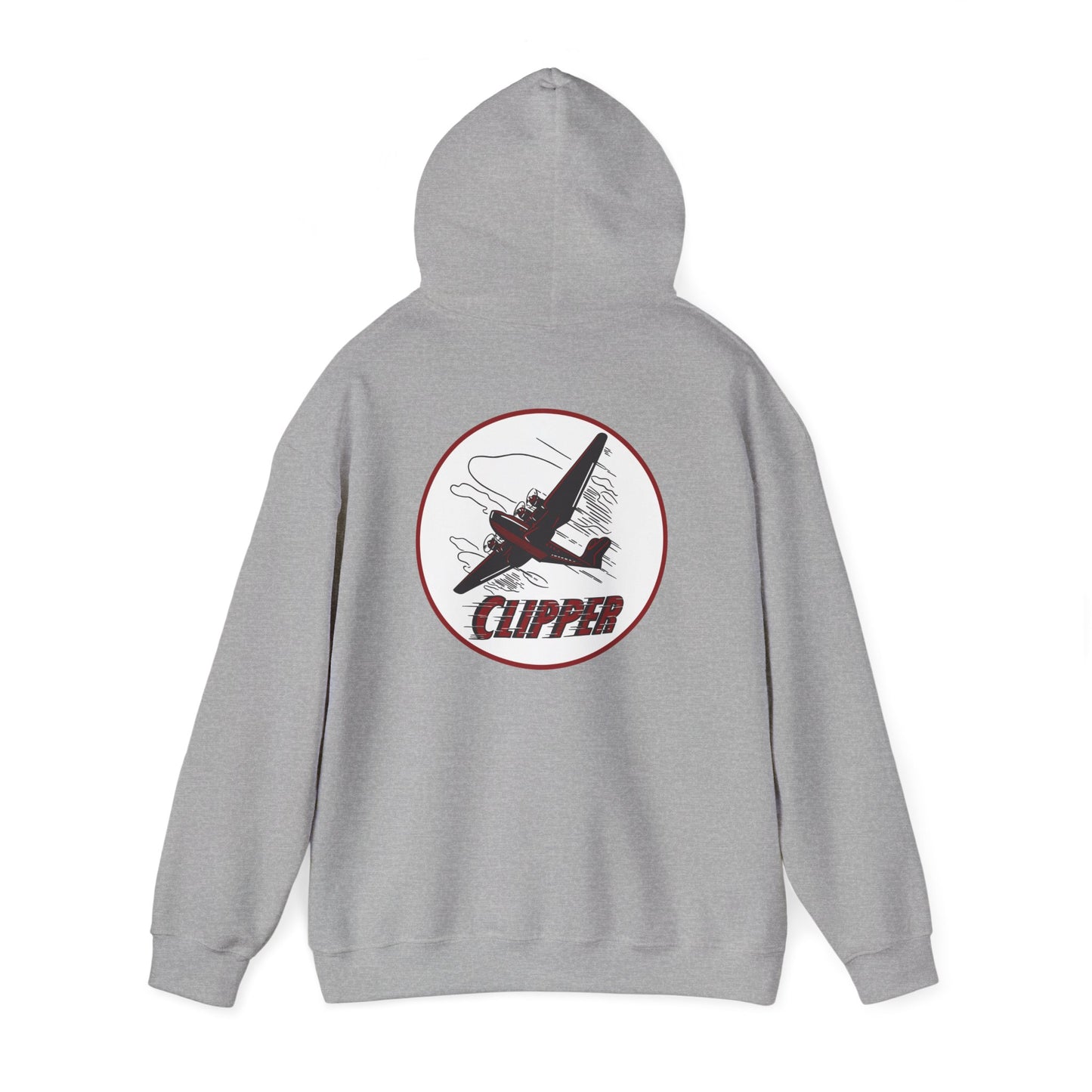 Aviation Clipper Hoodie – Vintage Plane Graphic Pullover