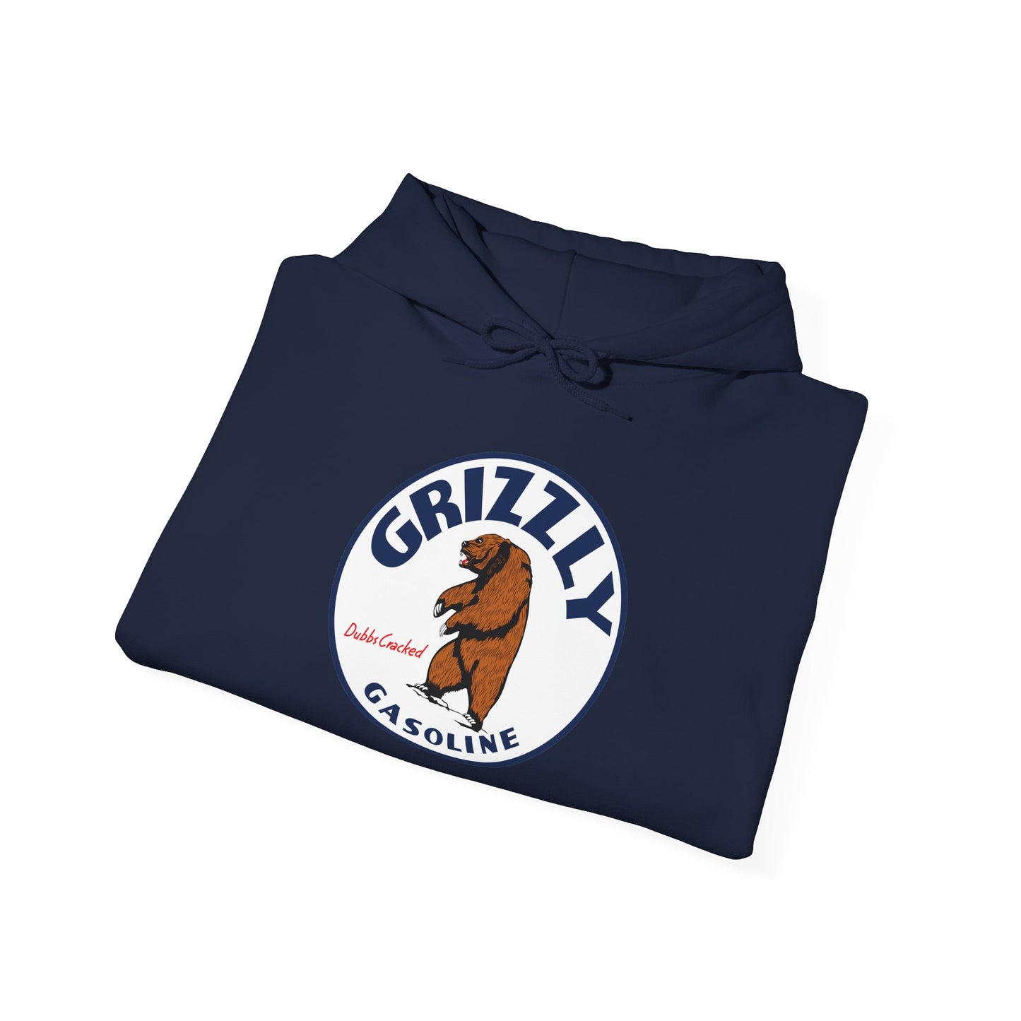 Grizzly Gasoline Logo Hoodie – Retro Bear Graphic Sweatshirt