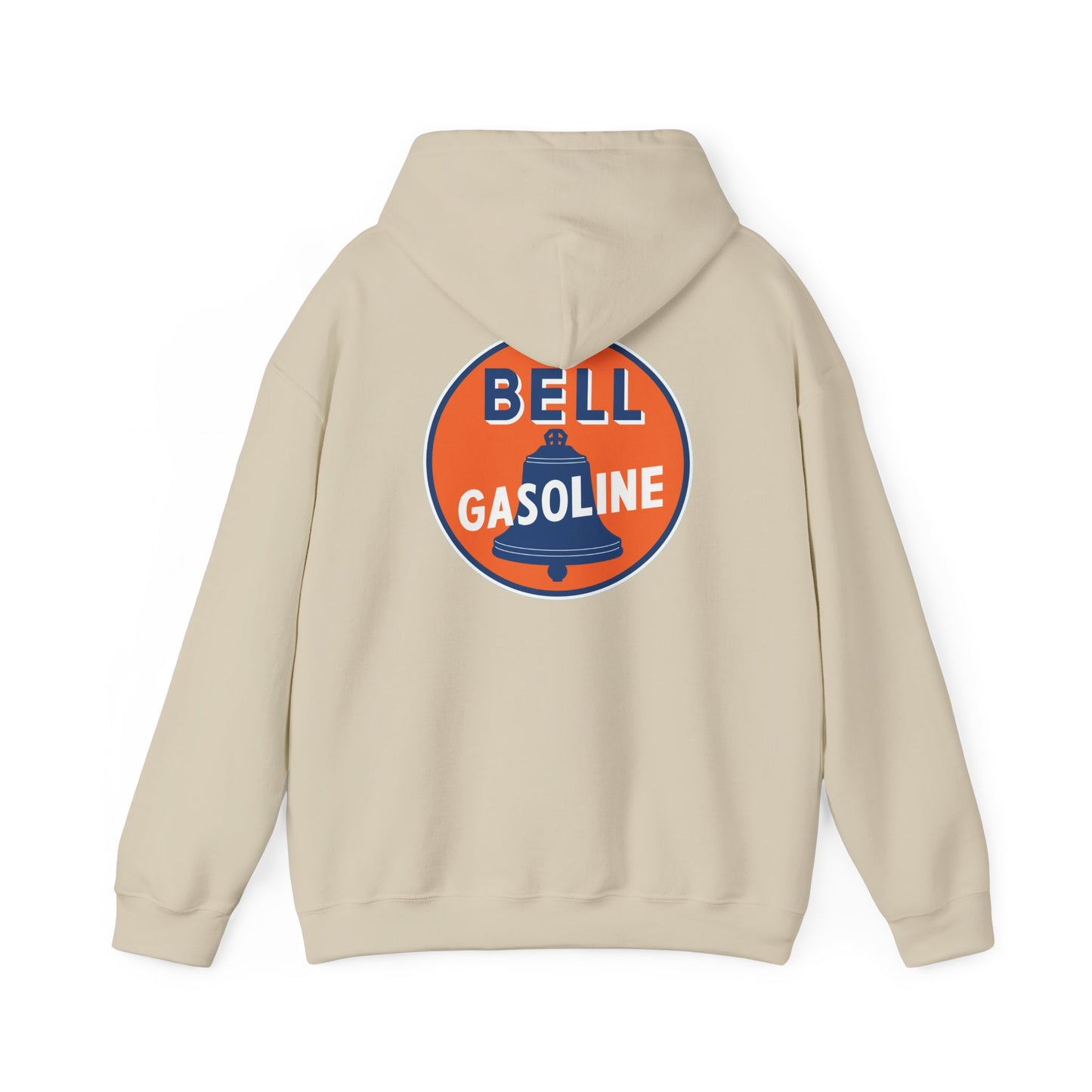 Bell Gasoline Logo Hoodie — Vintage Gas Station Graphic Sweatshirt