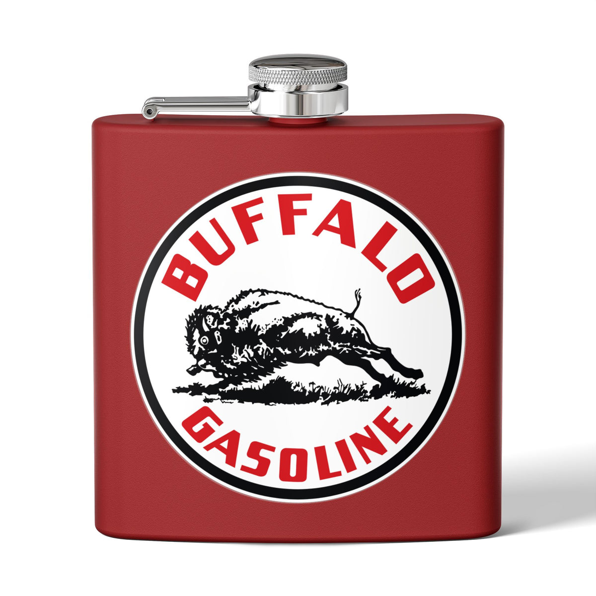Buffalo Gasoline Flask — Vintage Petroliana Gift | The Faded Label Co.