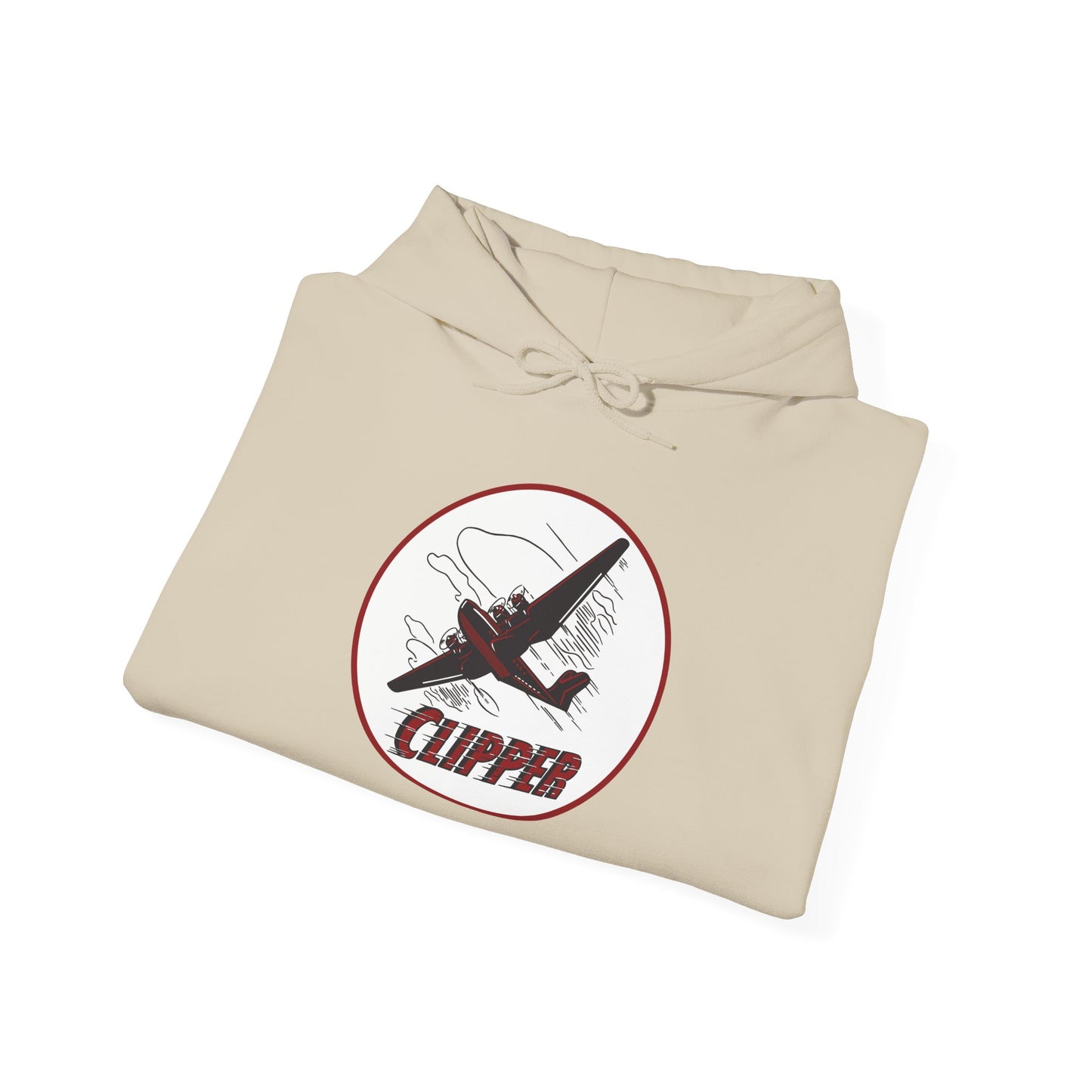 Aviation Clipper Hoodie – Vintage Plane Graphic Pullover