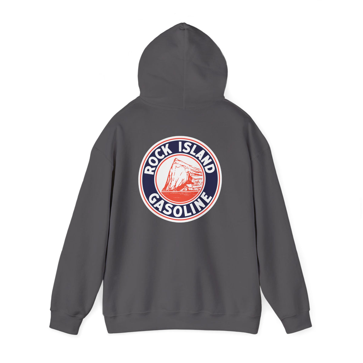 Rock Island Gasoline Hoodie — Vintage Petroliana | The Faded Label Co.
