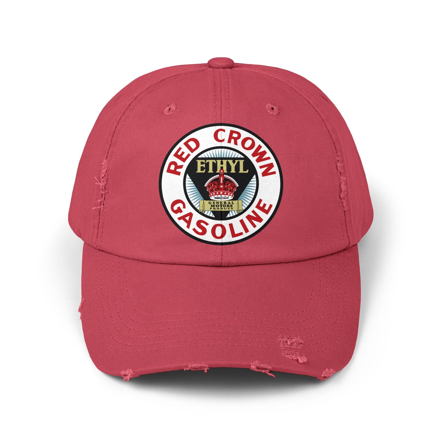 Red Crown Ethyl Distressed Cap — Vintage Standard Oil Petroliana Hat | The Faded Label Co.