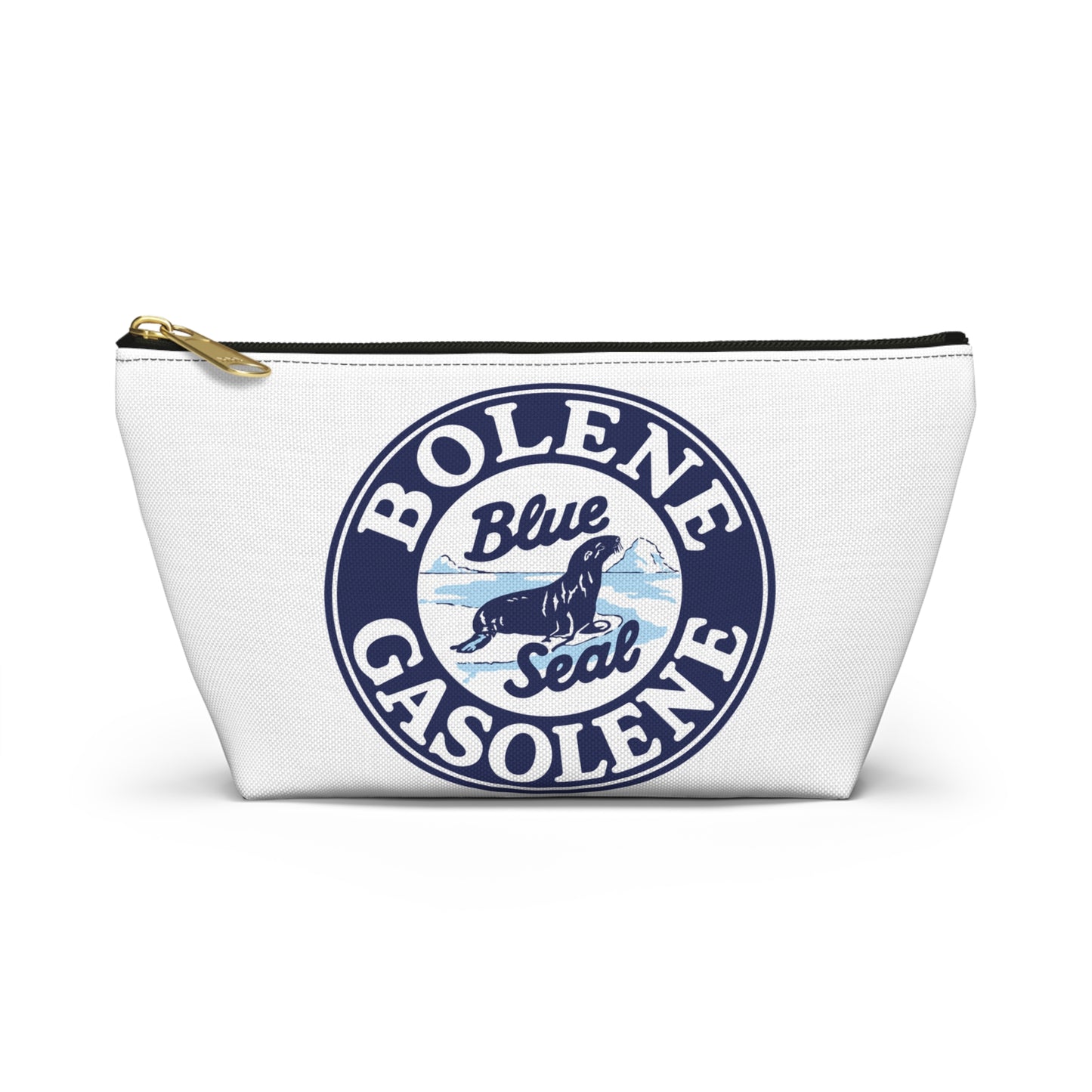 Bolene Blue Seal Gasolene Accessory Pouch — Vintage Petroliana Gift | The Faded Label Co.