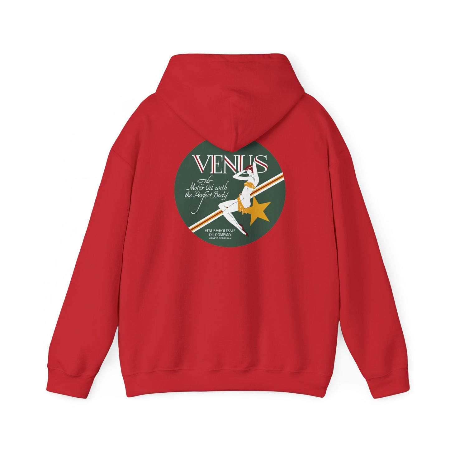 Venus Retro Rocket Hoodie — Vintage Space Pinup Graphic Sweatshirt