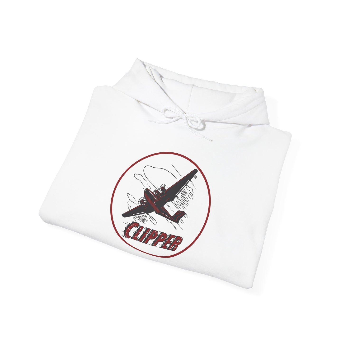 Aviation Clipper Hoodie – Vintage Plane Graphic Pullover