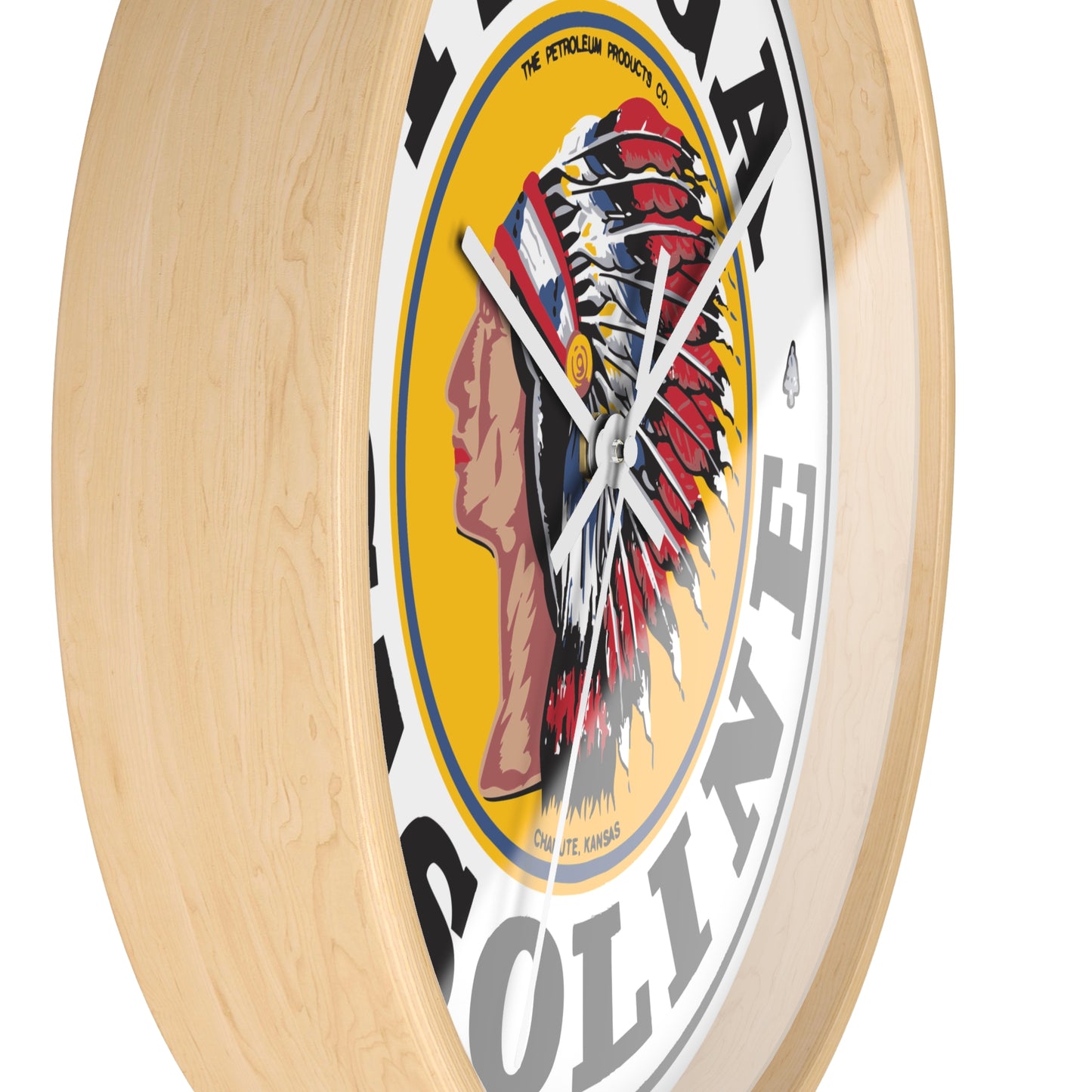 Tioga Gasoline Wall Clock — Vintage Petroliana Gift | The Faded Label Co.