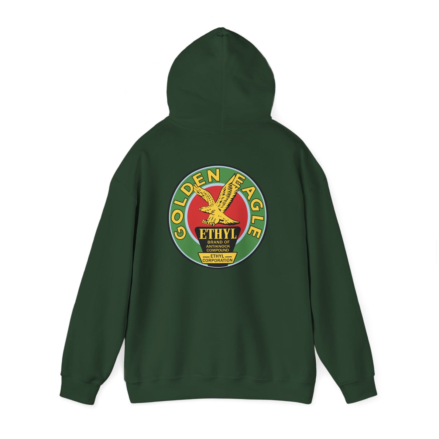 Golden Eagle Ethyl Logo Hoodie — Vintage Petroliana Pullover