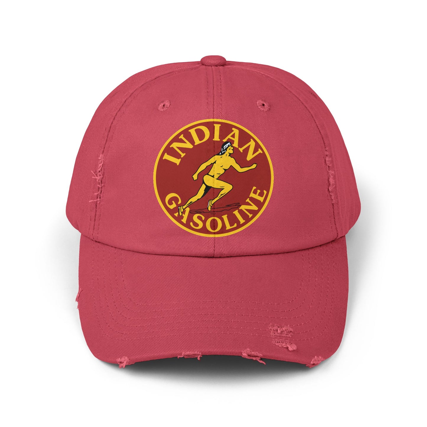 Indian Gasoline Distressed Cap — Vintage Petroliana Hat | The Faded Label Co.