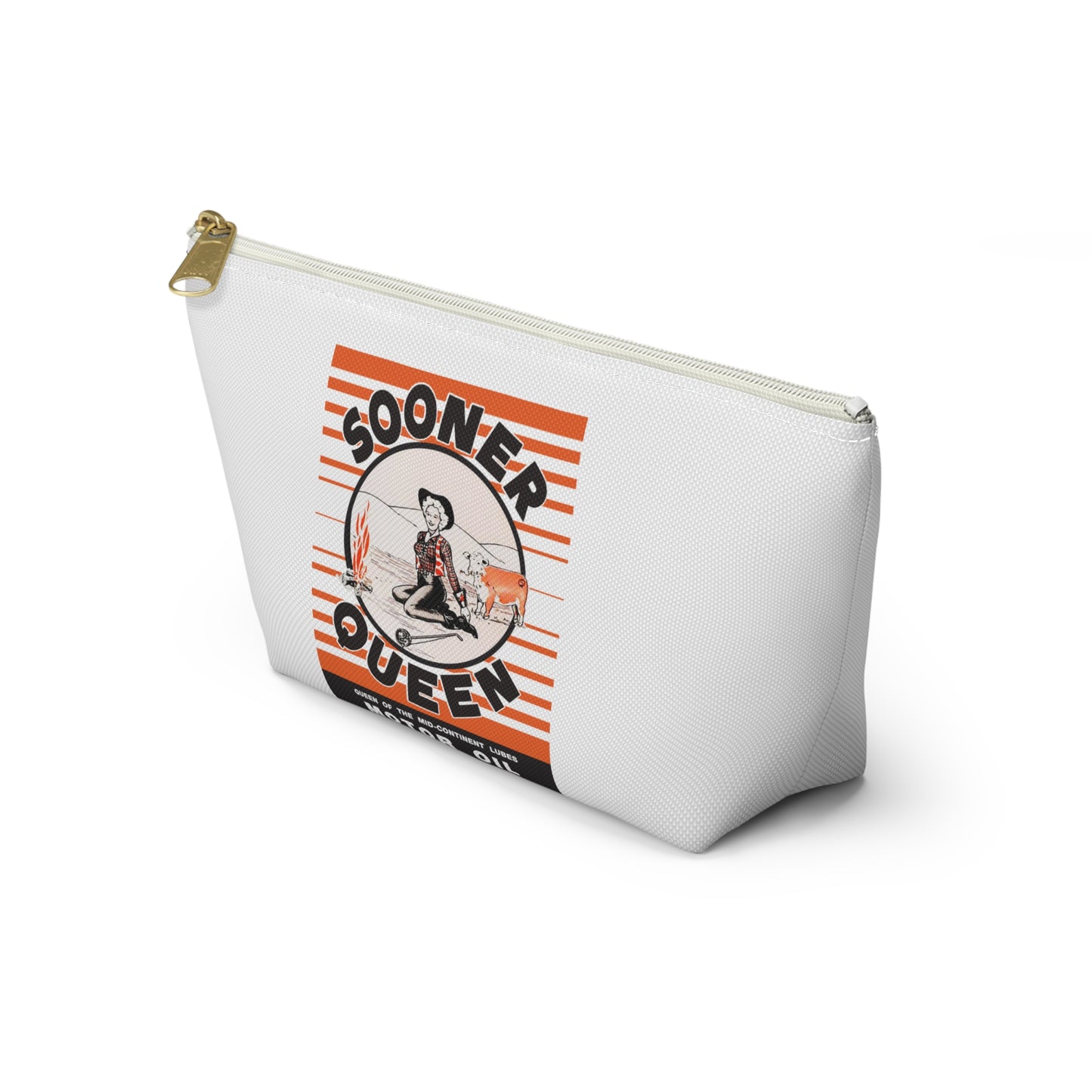 sooner queen Accessory Pouch w T-bottom