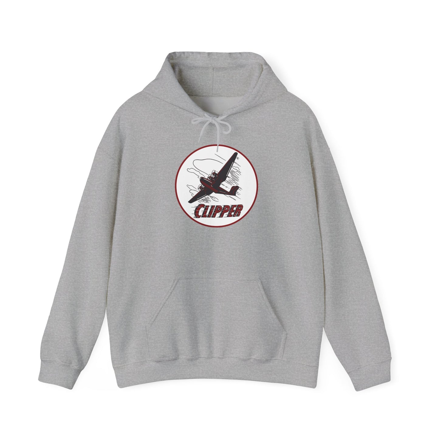 Aviation Clipper Hoodie – Vintage Plane Graphic Pullover