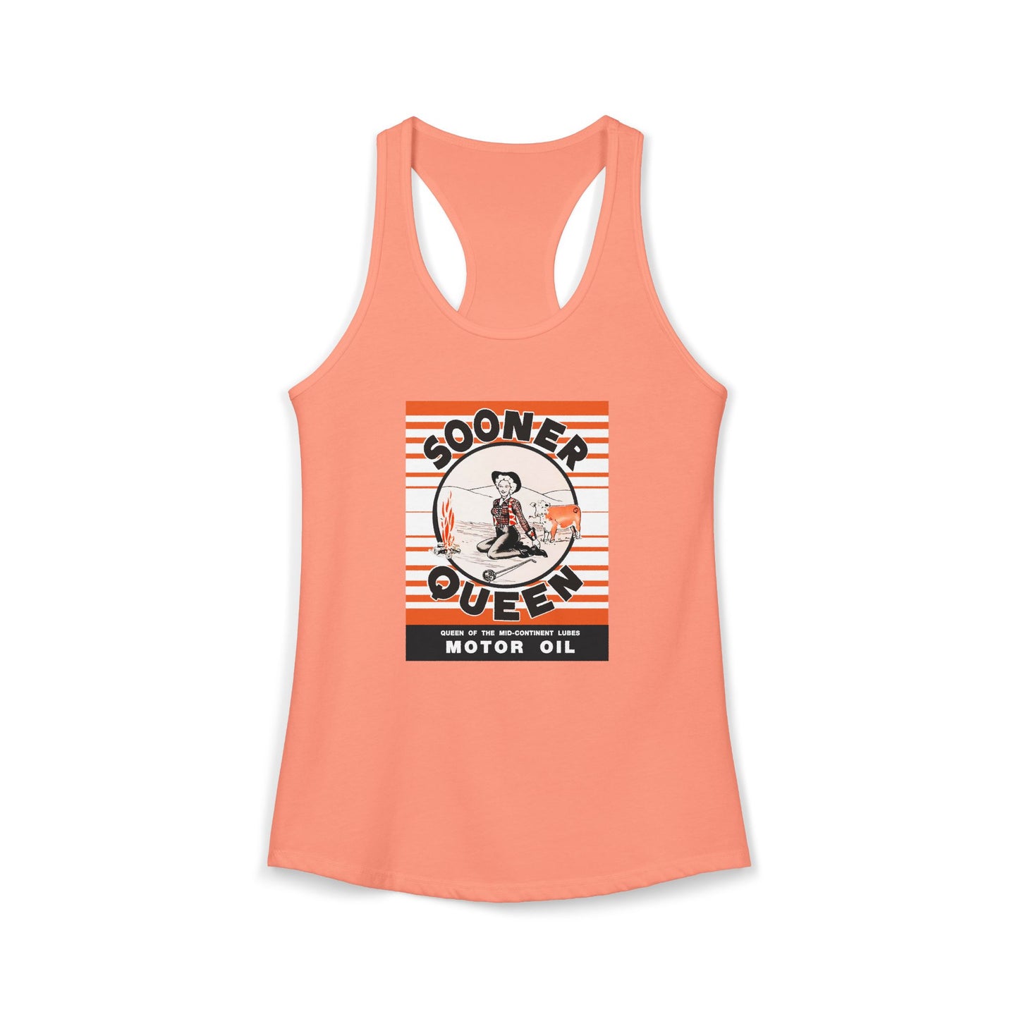 sooner queen Women's Ideal Racerback Tank