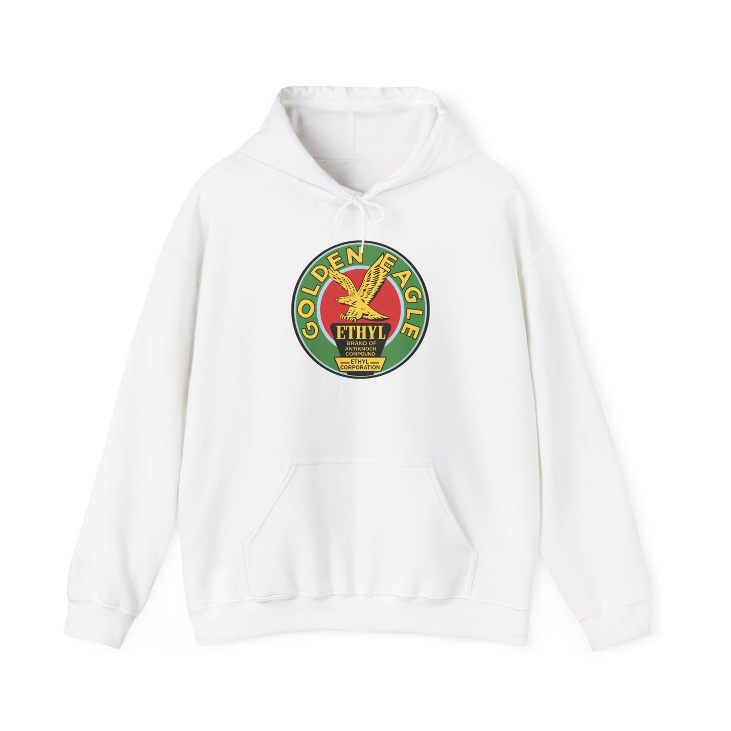 Golden Eagle Ethyl Logo Hoodie — Vintage Petroliana Pullover