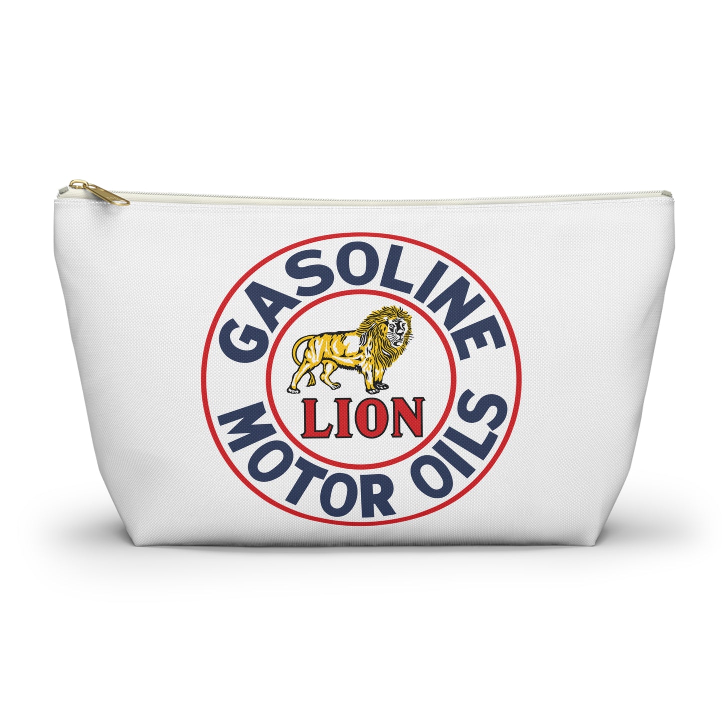 Lion Gasoline Accessory Pouch — Vintage Arkansas Petroliana Gift | The Faded Label Co.