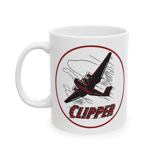 Clipper Petroleum ceramic mug — vintage petroliana coffee mug — The Faded Label Co.